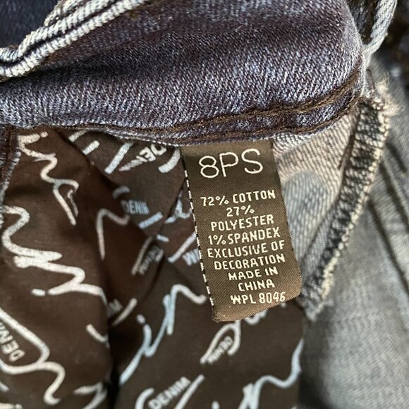 INC Denim Blue Jeans Boot Leg Regular Fit Short Size 8PS - Picture 6 of 10